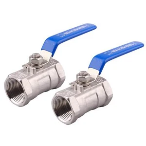 Stainless Steel 3/4 Inch Ball Valve 1PC Type NPT Standard Port for Water Oil ... - Picture 1 of 6