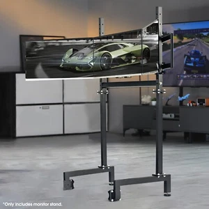 Dardoo Sim Racing Triple Monitor Stand Fit per 24-32 Pollice Display 3 Schermi - Picture 1 of 7