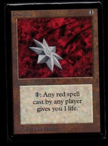 MRM ENGLISH Iron Star NM MTG magic BETA - Foto 1 di 2