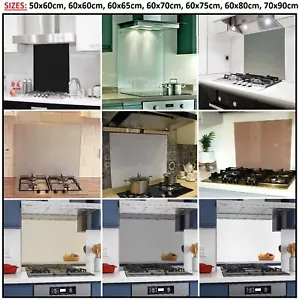 BELOFAY Toughened Glass Heat Resistant Splashback /Kitchen Splashback Heavy Duty - Picture 1 of 73