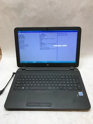 HP 15-f233wm 15" Laptop Intel Celeron N3060 1.6 GHz 4GB RAM NO HDD NO OS - -  DW - Image 1 of 4