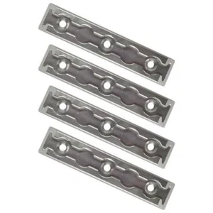 4 x Zurrplatte Airlineschiene, eckig, 5 Haltepunkte Zurrpunkt Zurröse - Bild 1 von 4