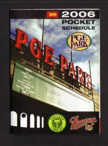 Portland Beavers Timbers 2006 calendario de bolsillo PGE Padres afiliado USL - Imagen 1 de 2
