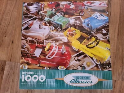 Vintage 1993 Springbok Kiddie Car Classics 1000 Interlocking Piece Puzzle - Image 1 of 3