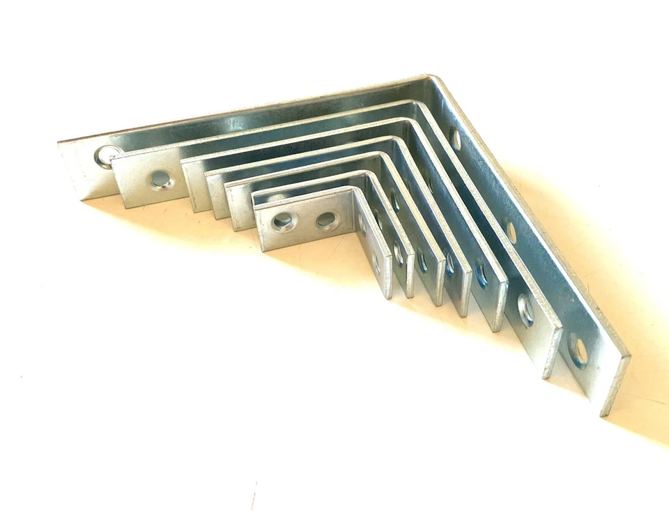 VORMANN Stuhlwinkel blau verzinkt, Winkelverbinder, Metallwinkel, Möbelwinkel