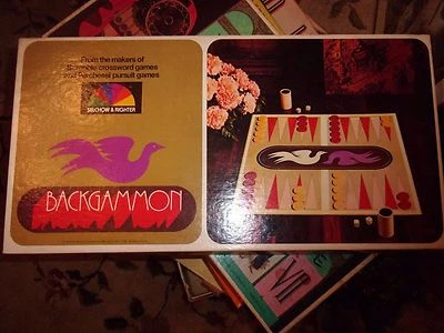 SELCHOW & RIGHTER GAME 1975 Backgammon board game -- LOTL - Image 1 of 4