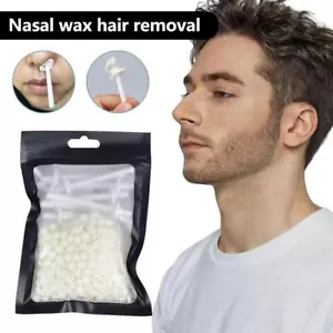 Nose Ear Hair Removal Wax Kit Painless & Easy Mens Nasal Waxing Strip Remover - Picture 1 of 14