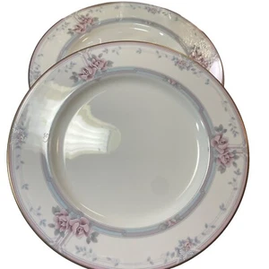 Set Of 2 VTG Noritake “Magnificence” Bone China-Dinner Plates 10.5”-9736-Japan - Picture 1 of 10