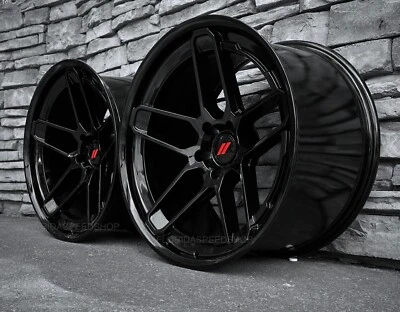 GLOSS BLACK DEMON 170 FORGED WHEELS  20X11" SET DEEP CONCAVE  FITS: 2023 CHARGER Foto 1 de 4