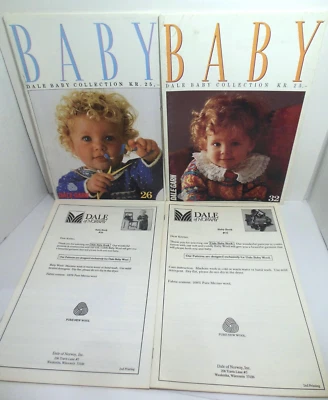 Dale of Norway Garn BABY Collection Knitting BOOK LOT Sz 0 18 Months 26 AND 32 - Image 1 of 4