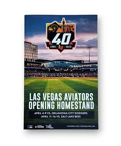 LAS VEGAS AVIATORS PROGRAM *40th Anniversary Opening Homestand 4/4 - 9 - Picture 1 of 1