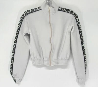 $75 Flowers by Zoe Niña Blanco Borde Mangas Largas Cremallera Completa Chaqueta Talla X-Grande Foto 1 de 2
