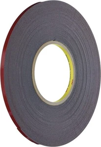 3M 06386 6386 Automotive Acrylic Plus Attachment Tape Black 1/4"x20 Yds--45 mil - Picture 1 of 2