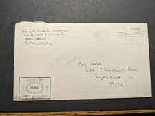 APO 18020 1945 Censored WWII Army Cover 656th ENGR Topo Bn Soldier's Mail