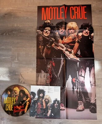 RARO 1984 Motley Crue Helter Skelter Picture Disc Vinilo LP con Póster 23"X 45" Foto 1 de 3