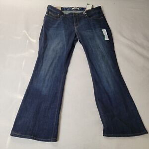 Levis Jeans Perfect Waist 525 Bootcut Womens Sz 22 M Flap Pockets Dark Wash New