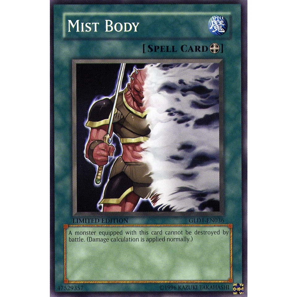 Mist Body GLD1-EN036 Yu-Gi-Oh! Card Common Limited Edition - Image 1 of 1