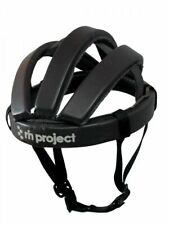 Rin project Cowhide Leather Bicycle Casque/Helmet Black L Size 61cm With Trackin