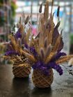 Natural  Dried Multi flowers natural  Pampas, purple buny tales, Decor, Gift 