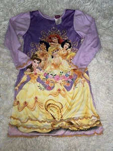 Disney Princesses Sz. 6 multicolor design long sleeved nightgown. **nt Desc** - Picture 1 of 14