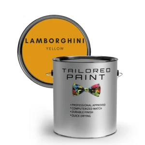 LAMBORGHINI YELLOW Tractor Machinery 5L 2K Acrythane Paint - Picture 1 of 6