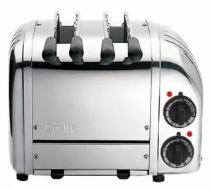 Dualit Retro Style Two 2 Slot Sandwich Toaster Polished Stainless Steel 21056 - Picture 1 of 4