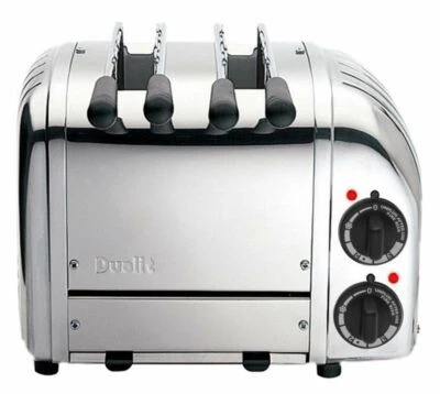 Dualit Retro Style Two 2 Slot Sandwich Toaster Polished Stainless Steel 21056 - Image 1 of 4