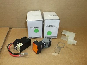 AH165-TGLO11H3 Fuji Eléctrico NUEVO En Caja 16MM Pulsador Ámbar AH165TGLO11H3 - Imagen 1 de 1