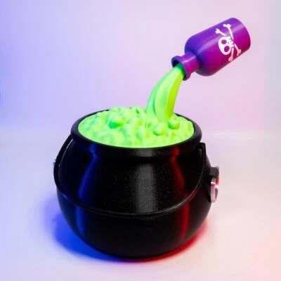 Caldero envenenado contenedor de dulces espeluznante decoración de Halloween único soporte de caramelo divertido Foto 1 de 4