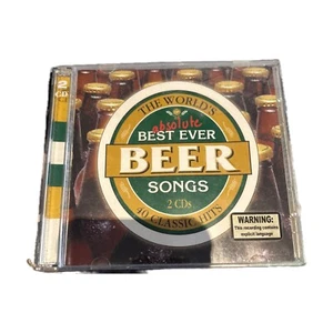 The World's Absolute Best Ever Beer Songs 2 Cd Discs VGC++ Zz Top Rise Tattoo - Picture 1 of 6
