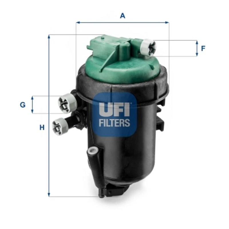 UFI Filtro de Combustible Apto para Fiat Panda Van Lancia - Imagen 1 de 1