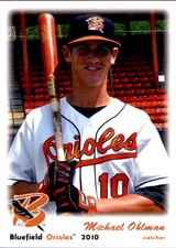 2010 Bluefield Orioles Grandstand #24 Michael Ohlman Bradenton Florida FL Card