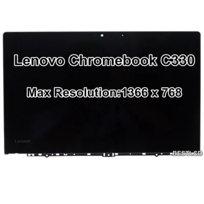 11.6" Lenovo Chromebook C330 IPS HD LCD LED Display Touch Screen Assembly Bezel - Image 1 of 4