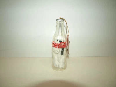 Coca Cola 4-inch Polar Bear in Plastic Coke Bottle Ornament w/Tag Cavanagh - Image 1 of 2