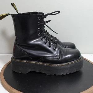 Dr. Martens Jadon Stiefel Damen 7 Plateau schwarz Leder klobige Sohle Freizeit - Bild 1 von 10