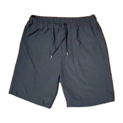 Greg Norman M Performance Hybrid Navy Stretch Drawstring Golf Athleisure Shorts  - Image 1 of 4