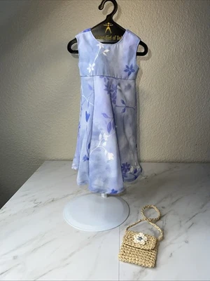 American Girl Pleasant Company Periwinkle Dress & purse  Retired Flaw - Image 1 of 4