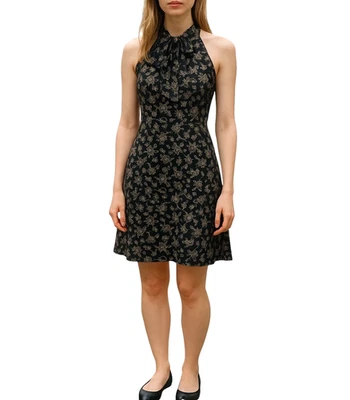 Mini Vestido MAX & CO Talla 6 Bolsillos con Lazo Paisley Fiesta Trabajo Viaje Crucero Foto 1 de 4