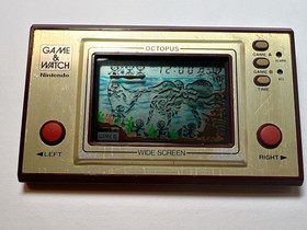【USED】NINTENDO GAME AND & WATCH Octopus Wide Screen1981 Direct From Japan