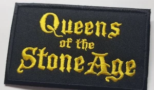 Queens of the Stone Age embroidered band gold/yellow Patch approx 2.25x3.75" - Picture 1 of 2