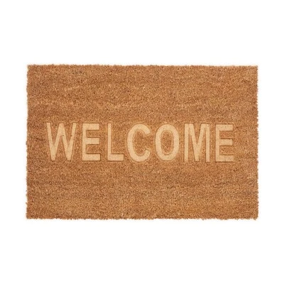 Fußmatte Kokos Eingangsmatte Kokosteppich Türabstreifer Haustürmatte 60 x 40 cm - Bild 1 von 4