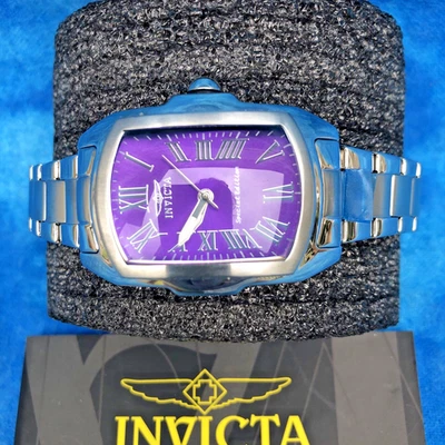 Invicta Women's Stainless Steel Lupah Limited Edition Purple Dial Quartz Watch - Image 1 of 4