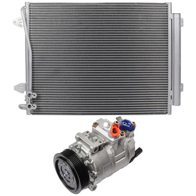 AC Condenser & AC Compressor Cooling Kit For 2009 2010 2011-2013 Volkswagen CC - Image 1 of 4