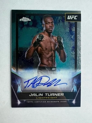 2024 Topps Chrome UFC Jalin Turner Auto Autograph - Image 1 of 2