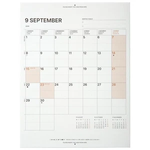 Laconic Notebook Field Pad Refill 2026 A5 Monthly Lua-Rs02 (Starts September 20_ - Bild 1 von 1
