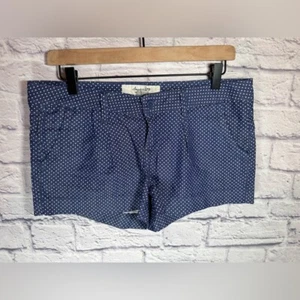 American rag blue and white polkadot shorts women's size 7 - Picture 1 of 6