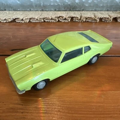 RARE Vintage Plastic Funmate 5 1/8" 1970's Ford Maverick Toy Car Green - Image 1 of 4