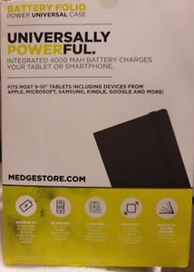Microsoft M-Edge Universal Tablet Case Hülle 9”und 10” Akku Folio Case - Bild 1 von 4