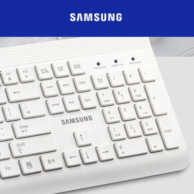 SAMSUNG Wired Pattern Membrane Keyboard SPA-KA1BUW Gaming Light Quiet Typing - Image 1 of 4