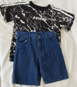 STREET PROPERTY Conjunto de Pantalones Cortos y Camiseta para Niños Talla 5 Algodón 100% - Imagen 1 de 12